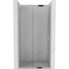 Mexen Apia tolható zuhanyajtó 145 cm, Átlátszó, Króm - 845-145-000-01-00 kád, zuhanykabin