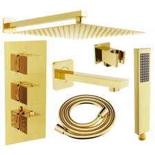 Mexen Cube DR02 Arany Zuhanygarnitúra - 25 cm fürdőkellék