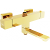 Mexen Cube termosztatikus kád-zuhanycsapok, Arany - 77910-50
