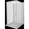 Mexen Exo-3S 110 x 110 cm-es 3-falú nyíló zuhanykabin, átlátszó, krómozott - 819-110-110-01-00-3S