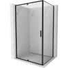Mexen Exo nyíló zuhanykabin 145 x 95 cm, átlátszó, fekete - 819-145-095-70-00