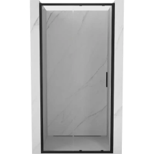 Mexen Exo tolóajtós zuhanykabin 125 cm, átlátszó, fekete - 8151-125-000-70-00 kád, zuhanykabin