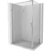 Mexen Exo tolóajtós zuhanykabin 130 x 90 cm, átlátszó, króm - 8151-130-090-01-00