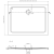 Mexen Flat téglalap alakú slim zuhanytálca  100 x 80 cm, Fehér, szifon Arany - 40108010G
