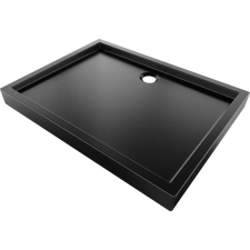 Mexen Flow+ téglalap alakú zuhanytálca 100 x 70 cm, fekete matt - 46R707010H fürdőkellék