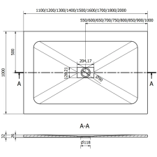 Mexen Hugo téglalap alakú zuhanytálca SMC 180 x 100 cm, Fehér - 42101018 fürdőkellék