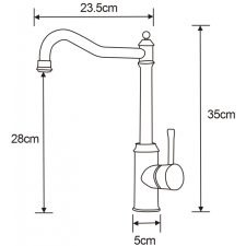 Mexen Inu konyhai csaptelep, inox - 672200-99 csaptelep