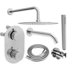 Mexen Kai DR70 Kád-Zuhany Szett - 25 cm, Króm fürdőkellék