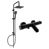Mexen Kai Kád-Zuhany Szett - Fekete - Termosztatikus