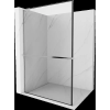 Mexen Kioto+ L zuhanykabin Walk-in 90 x 200 cm, fekete minta, króm - 800-090-123-01-70