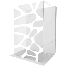 Mexen Kioto Walk-in Zuhanyfal - 100x200 cm, 8 mm, Fehér kád, zuhanykabin