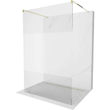 Mexen Kioto Walk-In Zuhanyfal - 100x200 cm - 8 mm Üveg - Arany kád, zuhanykabin