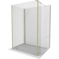 Mexen Kioto Walk-in zuhanyfal 105 x 100 x 30 cm, átlátszó, arany fürdőkellék