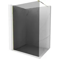Mexen Kioto - Walk-In Zuhanyfal - 120x200 cm - 8 mm Arany Profil kád, zuhanykabin