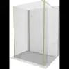 Mexen Kioto walk-in zuhanyfal 130 x 70 x 40 cm, átlátszó, arany - 800-130-070-221-50-00-040