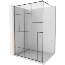 Mexen Kioto Walk-In Zuhanyfal - 130x200 cm - 8 mm Üveg kád, zuhanykabin