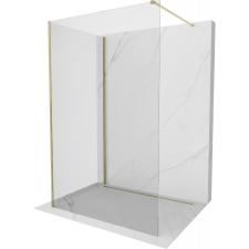 Mexen Kioto Walk-in zuhanyfal 140 x 90 cm, átlátszó, arany fürdőkellék