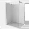 Mexen Kioto Walk-in zuhanyfal 180 x 200 cm, átlátszó 8 mm, fehér - 800-180-101-20-00