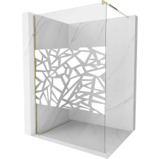 Mexen Kioto Walk-in Zuhanyfal - 70x200 cm - Arany kád, zuhanykabin