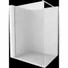 Mexen Kioto walk-in zuhanyfal 90 x 200 cm, 8 mm üveg, kefélt nikkel - 800-090-101-97-09
