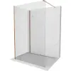 Mexen Kioto Walk-in zuhanyfal 90 x 70 cm, átlátszó, rózsaszín arany - 800-090-212-60-00-070