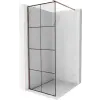 Mexen Kiotó Walk-in Zuhanyfal - 90x200 cm - Fekete/Rózsaarany