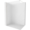 Mexen Kioto-X zuhanyfal Walk-in 60 x 200 cm, matt 10 mm, csiszolt nikkel - 800-060-101-97-30-X