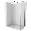 Mexen Kioto-X zuhanyfal Walk-in 90 x 90 cm, átlátszó 10 mm, fekete - 800-090-202-70-00-090-X