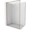 Mexen Kioto-XF L Walk-in zuhanyfal kerettel 90 x 202 cm, átlátszó 10 mm, rózsaarany - 800-090-174-60-00-XF