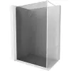 Mexen Kioto-XF Walk-in zuhanyfal kerettel 90 x 202 cm, grafit 10 mm, fehér - 800-090-104-20-40-X
