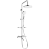 Mexen KT05 Kád-Zuhany Szett - Termosztatikus, Króm/Fehér