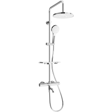 Mexen KT05 Kád-Zuhany Szett - Termosztatikus, Króm/Fehér fürdőkellék