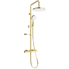 Mexen KX05 Termosztátos Zuhanygarnitúra - Arany/Fehér