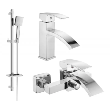 Mexen Libra DQ45 kád készlet, Króm - 745103DQ45-00 csaptelep