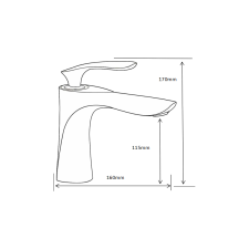 Mexen Lily mosdó csaptelep, Arany - 73600-50 csaptelep