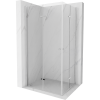 Mexen Lima Duo harmonika-ajtós zuhanykabin 100 x 70 cm, Átlátszó, Króm - 856-100-070-02-00
