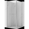 Mexen Linea 95 x 95 cm-es tolóajtós zuhanykabin, átlátszó, króm - 8E1-095-095-01-01