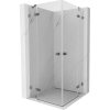 Mexen Lunar Duo 95 x 95 cm-es nyitható zuhanykabin, átlátszó, gun metal - 834-095L-095P-95-00