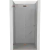 Mexen Lunar-F balra nyíló zuhanyajtó 85 cm, átlátszó, kefélt réz - 836-085-000-65-00-L