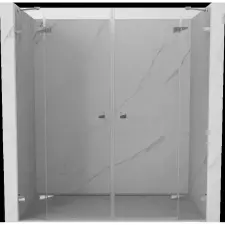 Mexen Lunar Kétszárnyú zuhanyajtó 170 cm, átlátszó, króm - 834D-170-000-01-00 fürdőkellék