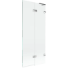 Mexen Lunar L 2-szárnyú jobbos kádparaván 80 x 150 cm, átlátszó, króm - 897L-080-100-01-00-P
