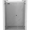 Mexen Lunar L bal oldali zuhanyajtó 155 cm, átlátszó, gun gray kefe - 834SL-155-050-66-00-L