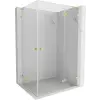 Mexen Lunar L Duo kétszárnyú zuhanykabin jobbos 115 x 95 cm, átlátszó, arany szálcsiszolt - 834L-115P-095L-55-00