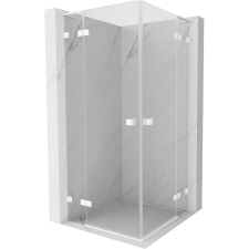 Mexen Lunar L Duo lengő zuhanykabin 70 x 70 cm, átlátszó, fehér - 834L-070L-070P-20-00 kád, zuhanykabin