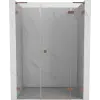 Mexen Lunar L jobbra nyíló zuhanyajtó 130 cm, átlátszó, csiszolt réz - 834SL-130-050-65-00-P
