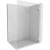 Mexen Lunar L zuhanyfal Walk-in jobbos 70 x 200 cm, átlátszó 8 mm, fehér - 830L-070-000-20-00-P