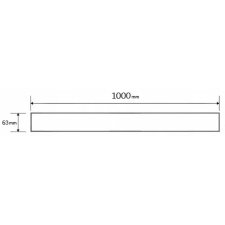 Mexen M01 lefolyófedő zuhanyfolyókához 100 cm, Króm - 1020100 fürdőkellék