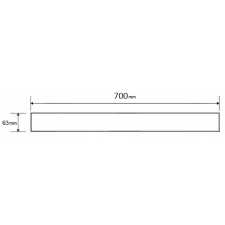 Mexen M03 lefolyófedő zuhanyfolyókához 70 cm, Króm - 1022070 fürdőkellék