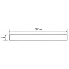 Mexen M12 lefolyófedő zuhanyfolyókához 80 cm, Króm - 1021080 fürdőkellék