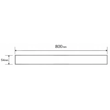 Mexen MGW lefolyófedő zuhanyfolyókához 80 cm, Fehér üveg - 1027080 fürdőkellék